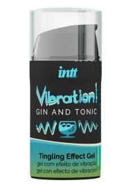 Жидкий интимный гель с эффектом вибрации Vibration! Gin   Tonic - 15 мл. - INTT - купить с доставкой в Нижнем Тагиле