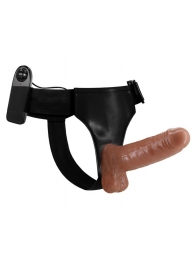 Страпон на трусиках с вибрацией Ultra Passionate Harness - 16 см. - Baile - купить с доставкой в Нижнем Тагиле