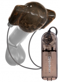 Дымчатый вибростимулятор головки пениса Dual Vibrating Head Teaser - Pipedream - в Нижнем Тагиле купить с доставкой