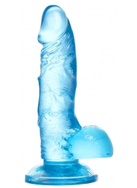Голубой реалистичный фаллоимитатор Indy - 15,8 см. - A-toys