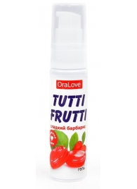 Гель-смазка Tutti-frutti со вкусом барбариса - 30 гр. - Биоритм - купить с доставкой в Нижнем Тагиле