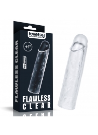 Прозрачная насадка-удлинитель Flawless Clear Penis Sleeve Add 1 - 15,5 см. - Lovetoy - в Нижнем Тагиле купить с доставкой