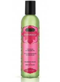 Массажное масло Naturals Strawberry Dreams с ароматом клубники - 236 мл. - Kama Sutra - купить с доставкой в Нижнем Тагиле