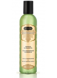 Массажное масло Naturals Vanilla Sandalwood с ароматом ванили и сандала - 236 мл. - Kama Sutra - купить с доставкой в Нижнем Тагиле
