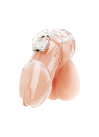 Прозрачная клетка целомудрия Acrylic See-thru Chastity Cage - BlueLine - купить с доставкой в Нижнем Тагиле