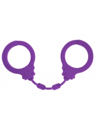 Фиолетовые силиконовые наручники Suppression - Lola Games - купить с доставкой в Нижнем Тагиле