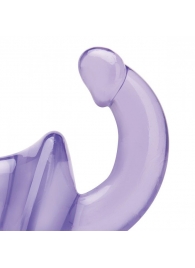 Фиолетовый безремневой страпон Strapless Strap-On - Lux Fetish - купить с доставкой в Нижнем Тагиле