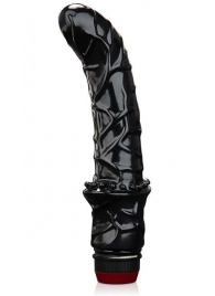 Черный вибромассажер простаты 6  Premium Prostate Massager - BlueLine - в Нижнем Тагиле купить с доставкой