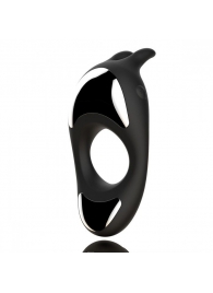 Черное эрекционное кольцо с двумя моторами Zeus Dual Vibe Cock Ring - FeelzToys - в Нижнем Тагиле купить с доставкой