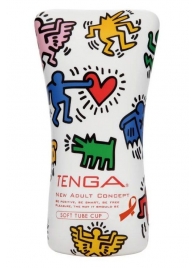 Мастурбатор-туба Keith Haring Soft Tube CUP - Tenga - в Нижнем Тагиле купить с доставкой