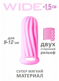 Розовый фаллоудлинитель Homme Wide - 11 см. - Lola Games - в Нижнем Тагиле купить с доставкой