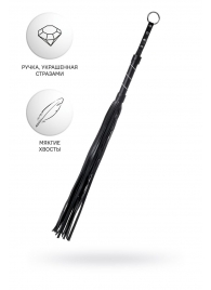Черный флоггер Anonymo - 64 см. - ToyFa - купить с доставкой в Нижнем Тагиле