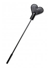 Черный стек со шлепком в форме сердца Anonymo - 35 см. - ToyFa - купить с доставкой в Нижнем Тагиле