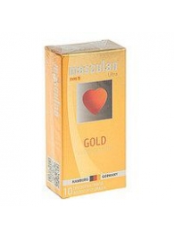 Презервативы Masculan Ultra Gold с золотым напылением и ароматом ванили - 10 шт. - Masculan - купить с доставкой в Нижнем Тагиле