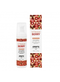 Разогревающее массажное масло  с ароматом клубники Gourmet Strawberry - 50 мл. - Exsens - купить с доставкой в Нижнем Тагиле