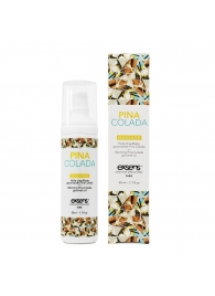 Разогревающее массажное масло с ароматом пина колада Gourmet Pina Colada - 50 мл. - Exsens - купить с доставкой в Нижнем Тагиле