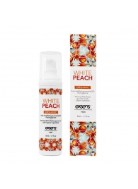Разогревающее массажное масло Gourmet White Peach Organic с органическими ингредиентами - 50 мл. - Exsens - купить с доставкой в Нижнем Тагиле