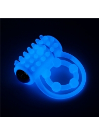 Голубое, светящееся в темноте виброкольцо Lumino Play Vibrating Penis Ring - Lovetoy - в Нижнем Тагиле купить с доставкой