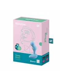 Голубой анальный вибростимулятор Deep Driver - 11,2 см. - Satisfyer - в Нижнем Тагиле купить с доставкой