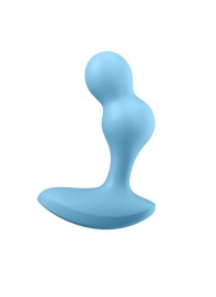 Голубой анальный вибростимулятор Deep Driver - 11,2 см. - Satisfyer - в Нижнем Тагиле купить с доставкой