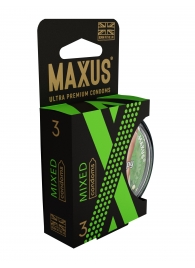 Презервативы в пластиковом кейсе MAXUS AIR Mixed - 3 шт. - Maxus - купить с доставкой в Нижнем Тагиле