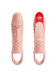 Телесная насадка с вибрацией Cecelia - 18,5 см. - Baile - в Нижнем Тагиле купить с доставкой