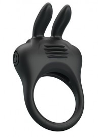 Черное эрекционное кольцо с вибрацией Davion - Baile - в Нижнем Тагиле купить с доставкой