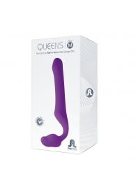Лиловый безремневой страпон Queens M - Adrien Lastic - купить с доставкой в Нижнем Тагиле