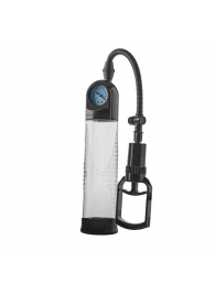 Прозрачная вакуумная помпа с манометром Deluxe Penis Pump - Dream Toys - в Нижнем Тагиле купить с доставкой