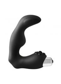 Черный вибромассажер простаты FantASStic Vibrating Prostate Massager - 11,3 см. - Dream Toys - в Нижнем Тагиле купить с доставкой