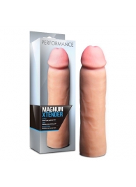 Телесная фаллическая насадка на пенис Magnum Xtender - 23 см. - Blush Novelties - в Нижнем Тагиле купить с доставкой