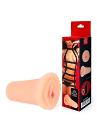Реалистичный мастурбатор-вагина телесного цвета с вибрацией - Bior toys - в Нижнем Тагиле купить с доставкой