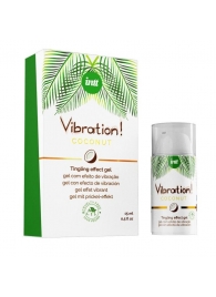 Возбуждающий гель с ароматом кокоса Vibration Coconut - 15 мл. - INTT - купить с доставкой в Нижнем Тагиле