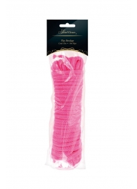 Розовая веревка для связывания Sweet Caress Rope - 10 метров - Sweet Caress - купить с доставкой в Нижнем Тагиле