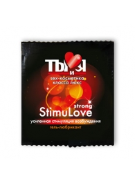 Разогревающий гель-лубрикант Stimulove Strong в одноразовой упаковке - 4 гр. - Биоритм - купить с доставкой в Нижнем Тагиле