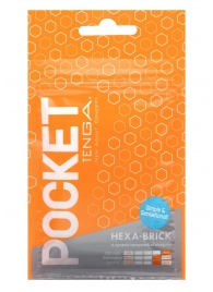 Карманный мастурбатор HEXA-BRICK - Tenga - в Нижнем Тагиле купить с доставкой