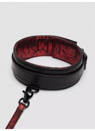 Стильный ошейник с поводком Reversible Faux Leather Collar and Lead - Fifty Shades of Grey - купить с доставкой в Нижнем Тагиле