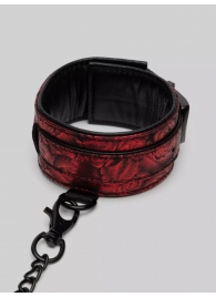 Красно-черные оковы Reversible Faux Leather Ankle Cuffs - Fifty Shades of Grey - купить с доставкой в Нижнем Тагиле