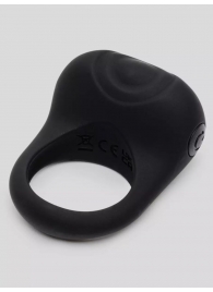Черное эрекционное виброкольцо Sensation Rechargeable Vibrating Love Ring - Fifty Shades of Grey - в Нижнем Тагиле купить с доставкой