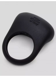 Черное эрекционное виброкольцо Sensation Rechargeable Vibrating Love Ring - Fifty Shades of Grey - в Нижнем Тагиле купить с доставкой