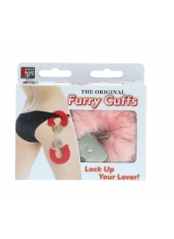 Металлические наручники с розовой меховой опушкой METAL HANDCUFF WITH PLUSH PINK - Dream Toys - купить с доставкой в Нижнем Тагиле