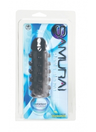 Дымчатая стимулирующая насадка с закрытой головкой SAMURAI PENIS SLEEVE BLACK - 14,5 см. - NMC - в Нижнем Тагиле купить с доставкой
