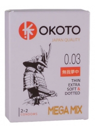 Набор из 4 презервативов OKOTO MegaMIX - Sitabella - купить с доставкой в Нижнем Тагиле