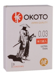 Ультратонкие презервативы OKOTO Ultra Thin - 3 шт. - Sitabella - купить с доставкой в Нижнем Тагиле