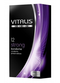 Презервативы с утолщённой стенкой VITALIS PREMIUM strong - 12 шт. - Vitalis - купить с доставкой в Нижнем Тагиле