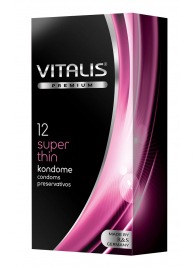 Ультратонкие презервативы VITALIS PREMIUM super thin - 12 шт. - Vitalis - купить с доставкой в Нижнем Тагиле