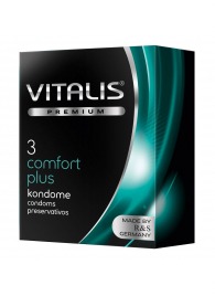 Контурные презервативы VITALIS PREMIUM comfort plus - 3 шт. - Vitalis - купить с доставкой в Нижнем Тагиле