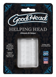 Прозрачный мастурбатор HELPING HEAD - Doc Johnson - в Нижнем Тагиле купить с доставкой