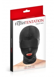 Сплошная маска на голову с прорезью для рта - Fetish Tentation - купить с доставкой в Нижнем Тагиле