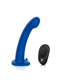 Синяя насадка Remote Control P-Spot G-Spot с черными трусиками - 20 см. - Pegasus - купить с доставкой в Нижнем Тагиле